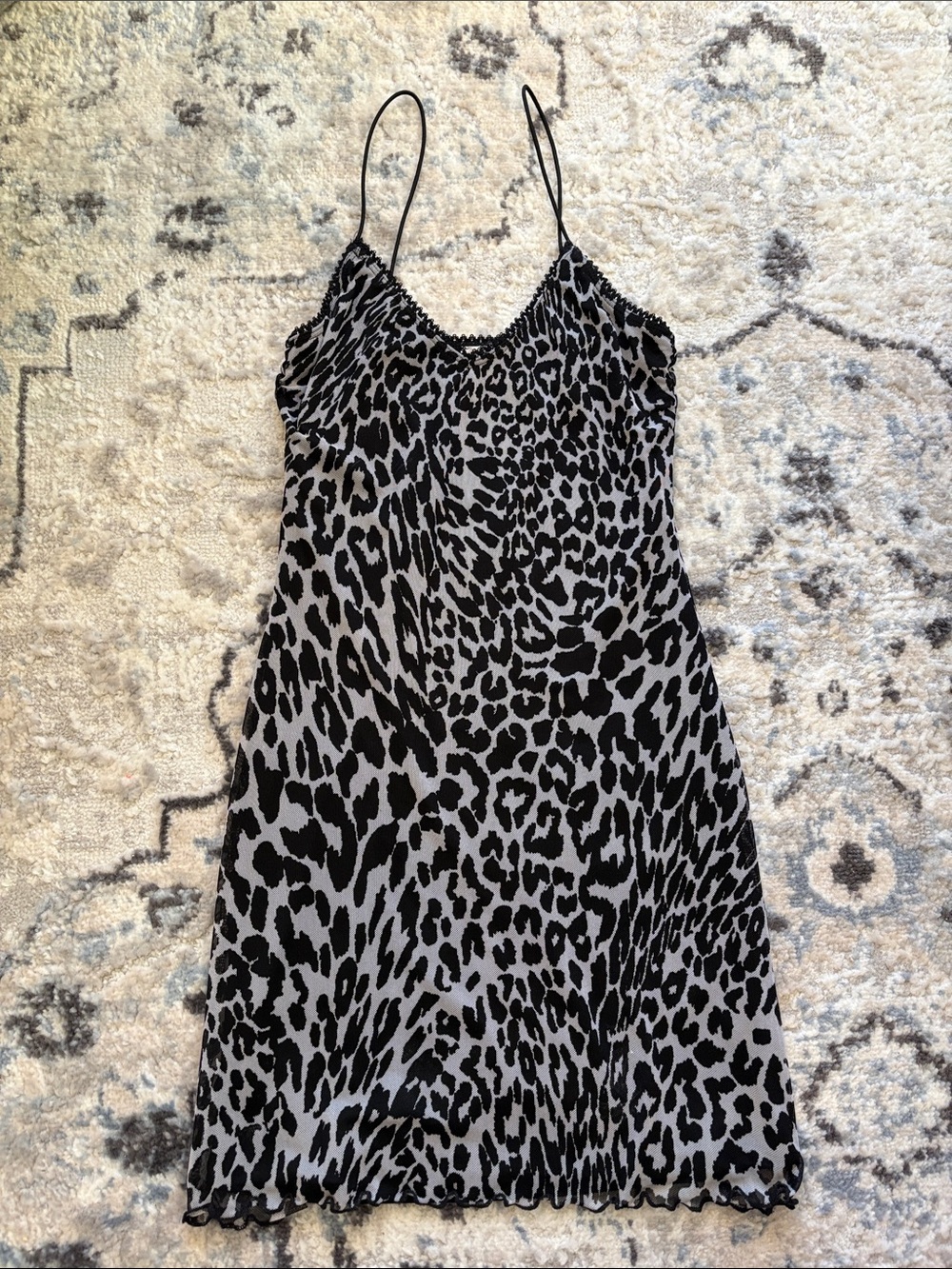 Garage Leopard Print Slip Dress